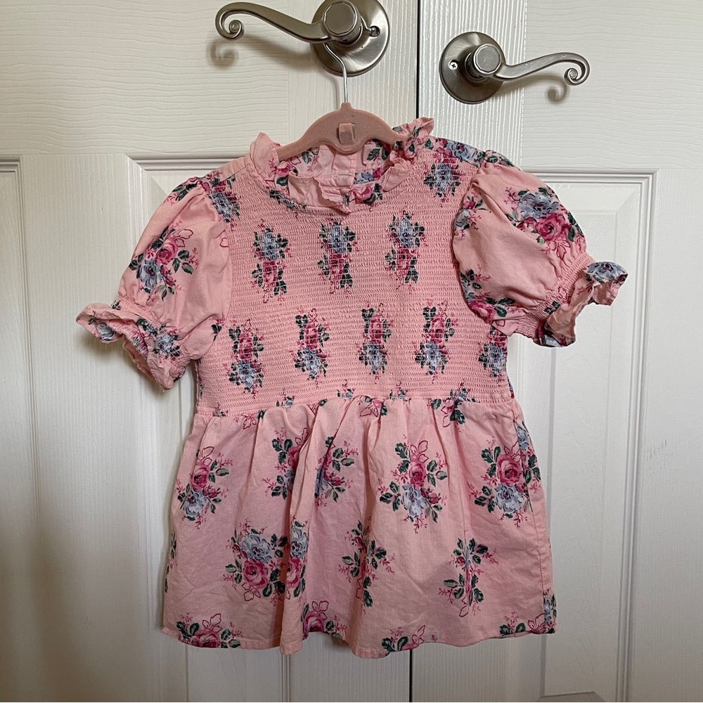 Janie and Jack Floral girl top 6T - runs small